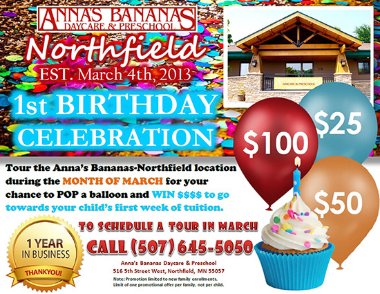 Annas Bananas Northfield Birthday Celebration